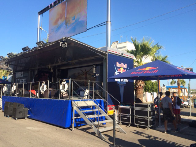 truck palco Truck palco per tour red-bull in tour promozionale