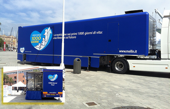Tour Mellin con truck hospitality